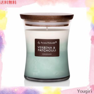 アロマキャンドル 大豆ワックスキャンドル45時間ミディアム ジャー (Verbena ＆ Patchouli)