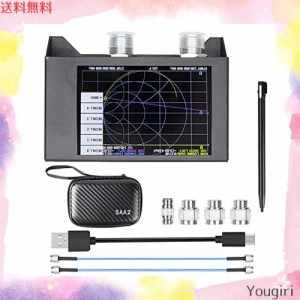 Dearsee NanoVNA SAA-2N 50KHz-3GHz アンテナネットワー クアナライザ 金属シェル 4.0インチLCD ベクトルネットワークアナライザ アンテ