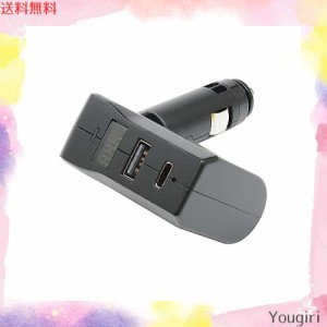 槌屋ヤック(Tsuchiya Yac) 車内用品 増設 ソケット スリムポート ディレクション 2USB+Type-C+バッテリーチェッカー ZE-87