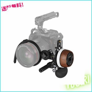 SmallRig フォロー フォーカス F60 DSLR/ミラーレス カメラ レンズ用、ノンダンピング デザイン フォワード/リバース スイッチ A/B スト