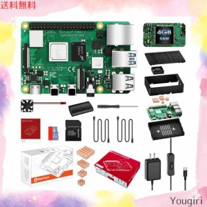 RasTech Raspberry Pi 4 Model B(RAM 4GB) Pi4 4gb セット ラズベリーパイ4b/技適マーク付き/ 32GBのMicroSDカード/ 5V 3A スイッチ付き