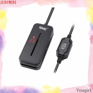 hygger 小型水中ヒーター ２５W ミニベタ水槽ヒーター サーモスタット付き 温度調節できる ２〜５Ｌの海水・淡水水槽に適応 熱帯魚・観賞