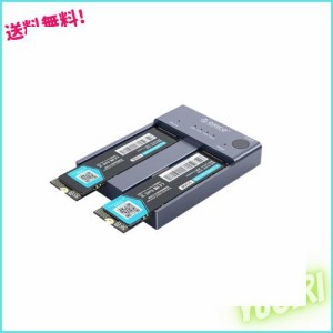 【クローン機能】ORICO USB-C SSDケースM.2 NVMe 2ベイ テレビ録画　正規品 3.1 Gen2 容量拡張 バックアップが 10Gbps 高速転送ケース SS