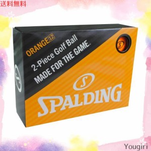 SPALDING(スポルディング) マットカラー ゴルフボール 1ダース(12個入り) オレンジ SPBA-3769