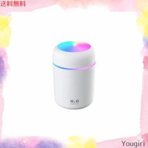 加湿器-卓上加湿器-小型加湿器-7色LEDライト-小型-超音波加湿器-usb給電式