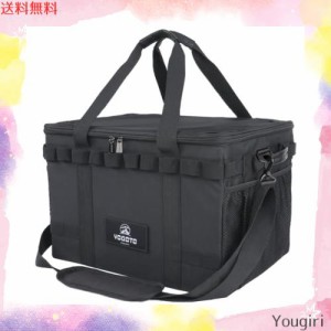 YOGOTO 収納ボックス アウトドア キャンプ ギアボックス コンテナ 36L/60L トランク収納 大容量 深型 車載収納 仕切り付き 大きいサイズ 