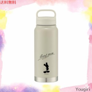 ハンドル付き ステンレス 水筒 スクリュー式 500ml ディズニー ミッキーマウス シルエット スケーター (Skater) 保温 保冷 マグボトル ST