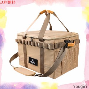 YOGOTO 収納ボックス アウトドア キャンプ ギアボックス コンテナ 36L/60L トランク収納 大容量 深型 車載収納 仕切り付き 大きいサイズ 