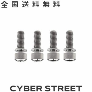 Dingtai 自転車Vブレーキハブ用ワッシャネジアレン六角ボルトを固定チタンの M6x16/18/20/25mm 4個の (チタンカラー, M6x20mm)