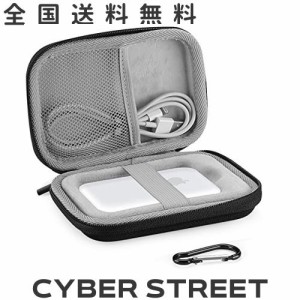 ProCase MagSafeバッテリーパックケース、MagSafe収納バッグ 携帯用保護ケース 耐衝撃 EVAカバー ？カン付き -ブラック