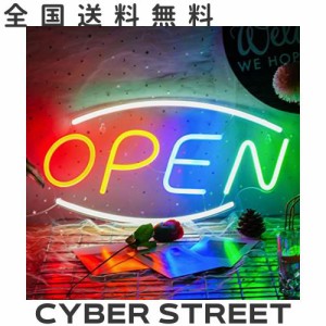 OPENネオンサインLED オープン看板ネオンサイン、店舗の装飾、レストラン、喫茶店、居酒屋、バーUSB/スイッチ（42.5cm？22cm）