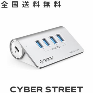 ORICO USB ハブ USB3.0 4ポート 10Gbps高速転送 セルフパワー/バスパワー両対応 USB Aデバイス対応 50cmケーブルと変換アダプタ付き Wind