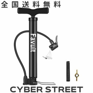 自転車 空気入れ 携帯ポンプ 120psi 携帯用 軽量 フロアポンプ くうきいれ 米式-仏式-英式バルブ対応 ポータブル バイクポンプ ミニフロ