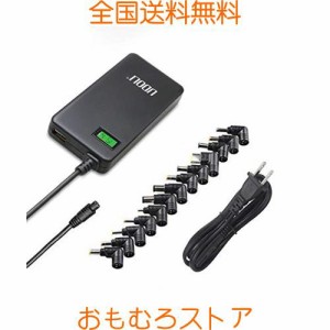 UDOLI40W 電源 ACアダプター 変換 ノートPC用ACアダプター AC充電器 汎用 usb充電器 変換コネクタ13種類 Asus Sony 10.5v Acer Compaq 19