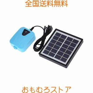 Decdeal 5V ソーラーポンプ エアーポンプ DC充電 酸素ポンプ 池の通気装置 太陽光充電式 発電パネル コンパクトガーデン 庭池の通気装置/