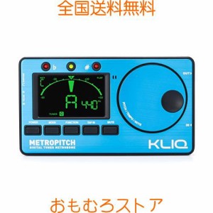 KLIQ Music Gear - 全楽器用メトロノームチューナー - ギター、ベース、バイオリン、ウクレレ、とクロマチックチューニングモード - トー