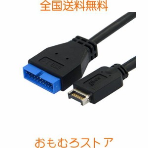 Cablecc USB 3.1 フロントパネルヘッダー USB 3.0 20ピンヘッダー延長ケーブル 20cm ASUS マザーボード用