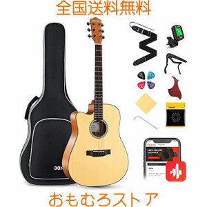 Donner アコースティックギター 左利き 初心者セット レフティ アコギ 41インチ カッタウェイ (ソフトケース＆チューナー付き) DAG-1CL