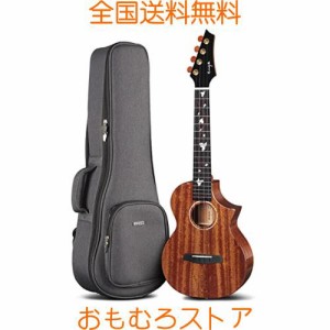 【Enya EUT-M6】エンヤウクレレテナーサイズ（マホガニー全単板）うくれれ・初心者と中上級者向け・パール貝のインレイ・高光沢・25mmク