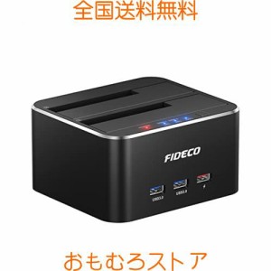 HDDスタンド FIDECO ドッキングステーション USB3.0接続 2.5/3.5インチHDD/SSD SATA I/II/III対応パソコンなしで 外付け オフラインクロ