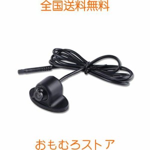 Antion サイドカメラ フロント/バックカメラ兼用 穴開けなく 超小型 IP68防水 360角度回転可 正像・鏡像切替 ガイドライン有無切替対応 