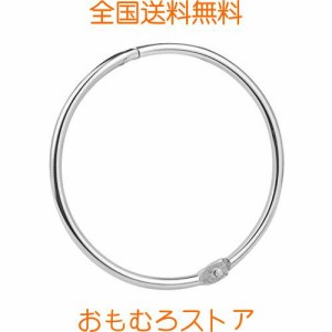 Yesallwas カードリング 80mm (3インチ) 12個セット ルーズリーフリング 鉄製 リング 単語帳 バインダーのリング (80mm (3インチ))