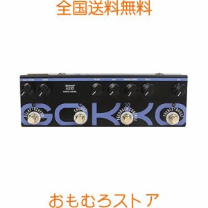 GOKKO AUDIO アコースティックギター用 マルチエフェクター ペダル ディレイ、リバーブ、コーラス、フィードバックコントロール機能、Tre