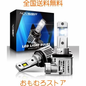 NOVSIGHT H11 LEDヘッドライト H8/H9/H16 新車検対応 一体型 ledバルブ 車/バイク用 DC9-32V 高輝度 15000LM 6500K ホワイト 無極性 切れ