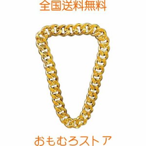 Thug Life Gold Chain 金のネックレス,特大の金のネックレス,プラスチック製の偽の金のネックレス,パンクスタイル,パンク要素金のネック