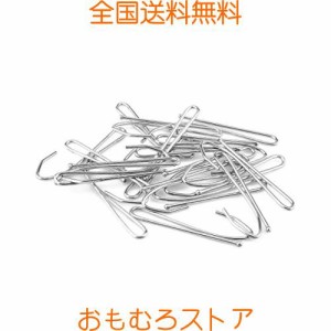 【C.M.】 カーテンフック 金属製 70mm 100個入り 検品済み シルバー