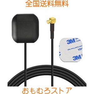 GPSアンテナ パナソニック・ミニゴリラ用 MCX-P端子直角 配線ケーブル(1m) 1575.42MHZ/L1バンド 【パッチ型 汎用 防水 高感度 高精度】【