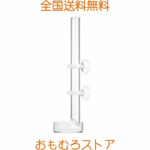 POPETPOP 給餌皿 エビ餌 トレイ チューブ 1セット 水槽 アクアリウム エビ 稚魚 飼育用 給餌器 餌皿