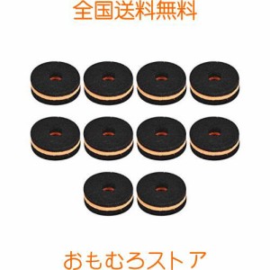 10pcs/セット シンバルフェルトパッド 35mm ドラム フェルトパッド ワッシャー 防錆 耐摩耗性 シンバルスタンドフェルト 交換部品用 サウ