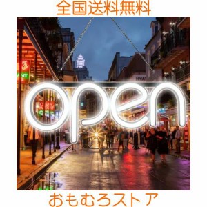 OPEN看板 LED OPEN SIGN オープン クローズ OPEN＆CLOSED時間付き 点滅設定可 カフェ 喫茶店 レストラン バー 居酒屋 インテリアショップ