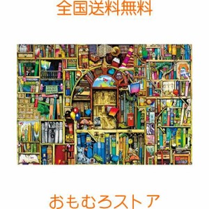 MISITU ジグソーパズル マイクロピース 1000ピース パズル 風景 絵画 本 プレゼント 誕生日 クリスマス おしゃれ インテリア 古い本棚 (2