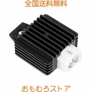 整流レギュレーター 全波整流器 オートバイ電圧レギュレータ 整流器 交換品 電圧安定整流器 12V 4ピンソケット GY6エンジン 向け バイク