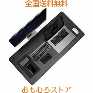 YSAGi デスクマット PU レザー オフィスデスクマット デスクカバー 超防滑設計 防水 防油 断熱 お手入れ簡単 スタイリッシュ・ビジネスス