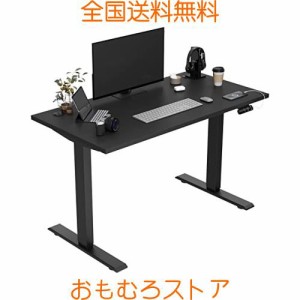 Sunon 電動昇降デスク（幅120cmX奥行60cm） 8分で組み立て 昇降式デスク 電動 2モーター スタンディングデスク 高さ調整デスク パソコン