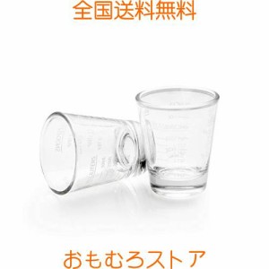 エスプレッソショットグラス 1oz/30ml 計量カップ 目盛り付き 厚み強化 耐熱ガラス製 お酒グラス ワイングラス エスプレッソマシン 居酒