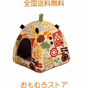 POTATO ハムスター ハウス？ふわふわ家 ゲージ？吊り下げる鳥暖かい巣箱 ハムスターハンモック ハリネズミ ハウス ドーム型冬用ペットベ