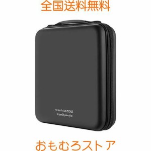 192枚収納DVD/CD対応ブルーレイディスクセミハードケースポータブル ウォレット (Black)