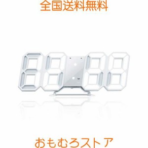 【2023版】 Lubanheart デジタル時計 LED ライト 置き時計 デジタル壁掛け時計 目覚まし時計 USB給電式 3つ表示パターン 現在時刻 12H/24