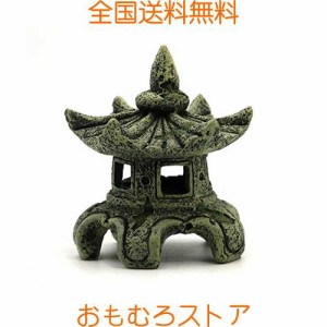 MUYYIKA 水槽 用 シェルター オブジェ オーナメント アクアリウム 用品 菩提樹下 禅の古代仏像 金魚/熱帯魚/亀 隠れ家 水族館飾り