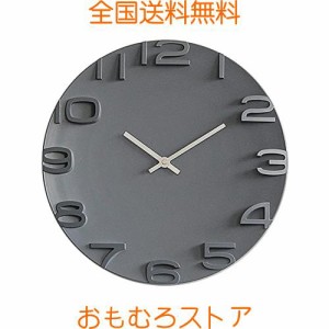 IFEND 掛け時計 おしゃれ デジタル 壁掛け 時計 静音 北欧 シンプル 大きい 35CM 4色 自宅 寝室 インテリア 連続秒針 お洒落 装飾 乾電池