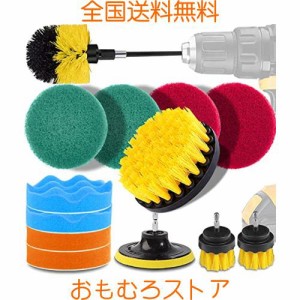 電動掃除用ブラシ ドリルブラシ 15点 掃除用ブラシセット GOH DODD 洗車用ブラシ 回転ブラシ 延長ロッド付き トイレ、お風呂、浴槽、浴室