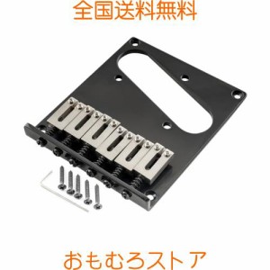 Musiclily Pro テレキャスター ギター用ブリッジアッセンブリー 6WAY SUSステンレス製サドル フェンダースクワイアテレキャスタータイプ