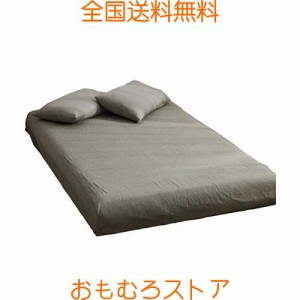 ボックスシーツ セミシングル 80x200x30cm マットレスカバー オーガニックコットン洗いざらしの綿100% マチ部分約30cm ベッドシーツ ベッ