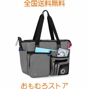 Trunab 訪問看護 バッグ 大容量 訪問介護 トートバッグ 看護師 在宅医療 往診バッグ (グレー)