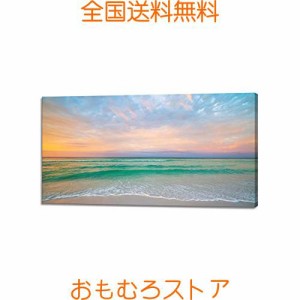 風景画 アートパネル 海 絵画 写真 自然 夜明け 海 ポスター 壁掛け 絵 インテリア 飾り絵 壁掛け リビング 風水絵画 玄関 木枠付きの完