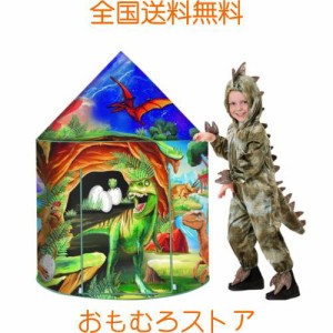 キッズテント 恐竜テントハウス 子供テント インディアンテント 屋内と屋外 収納バッグ付き 男の子 女の子 誕生日プレゼント 秘密基地 室